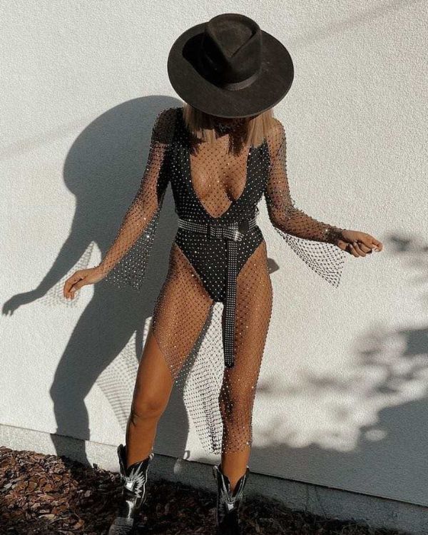 Durchsichtiges kleid festival Clearance